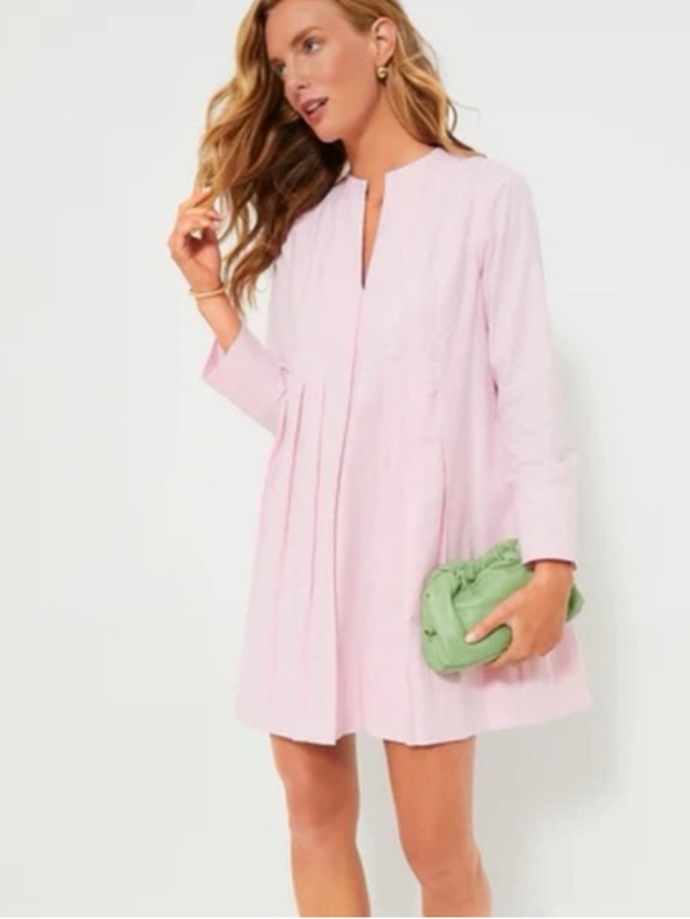 NWOT Tuckernuck Pink Lightweight Oxford Luella Dress - Picture 3 of 10